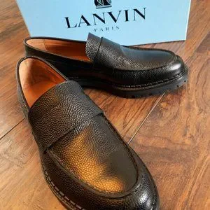 Lanvin | Shoes | Lanvin New Mens Penny Loafers Us Black  display picture 3